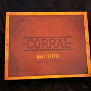 Corral handcrafted boots black/grey with fringe size 7.5